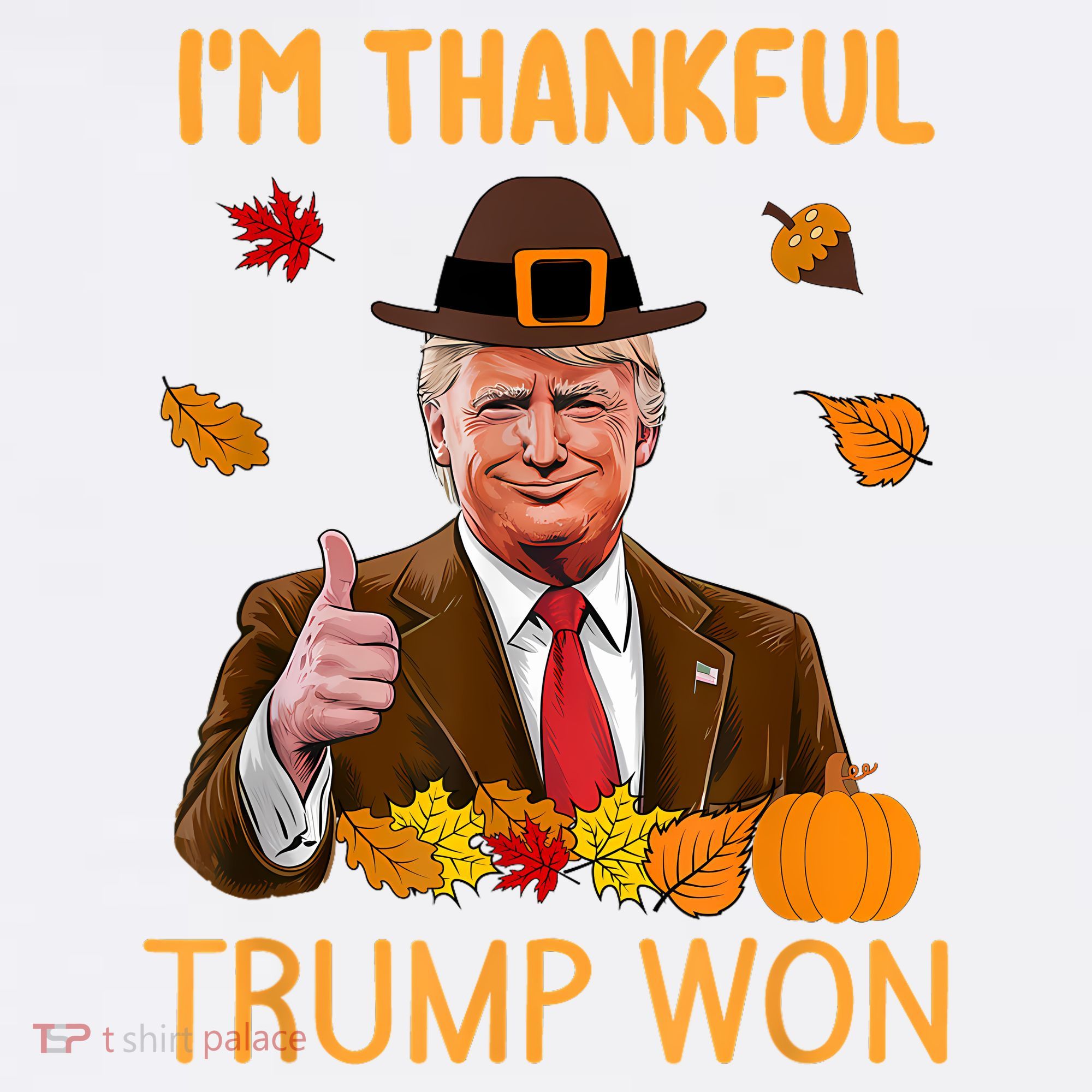 IM Thankful Trump Won Thanksgiving Turkey Fall Mousepad