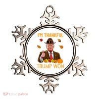 IM Thankful Trump Won Thanksgiving Turkey Fall Ornament thumb 0