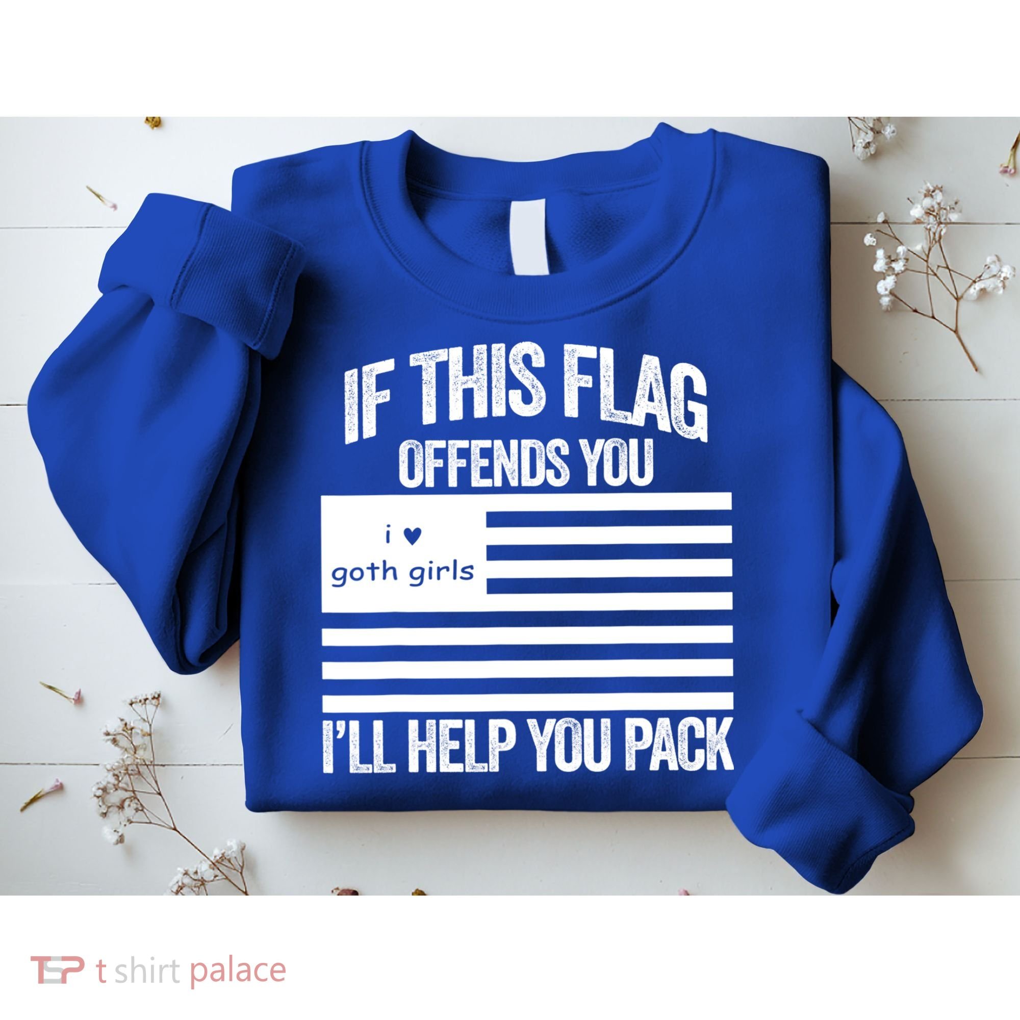 If This USA Goth Girls Flag Offends You, I'll Help You Pack Sweatshirt