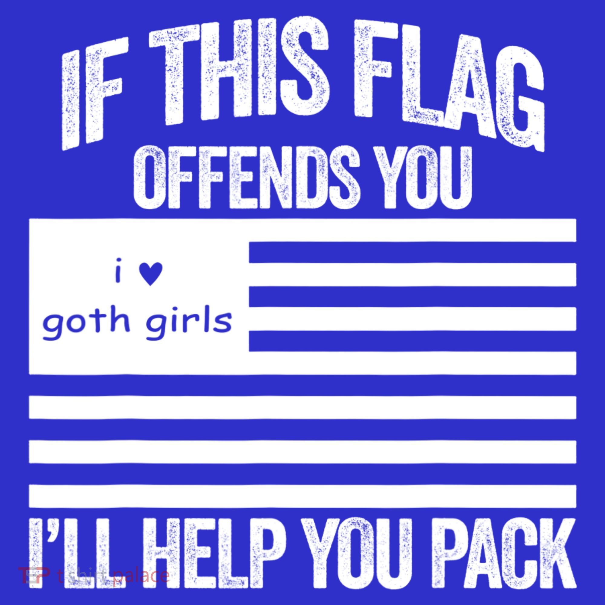 If This USA Goth Girls Flag Offends You, I'll Help You Pack Coaster