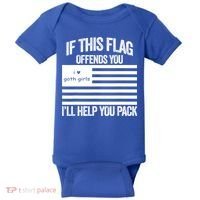 If This USA Goth Girls Flag Offends You, I'll Help You Pack Baby Bodysuit thumb 0