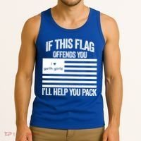 If This USA Goth Girls Flag Offends You, I'll Help You Pack Tank Top thumb 3