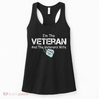 I'm The Veteran And The Veteran's Wife Veterans Day Women's Tank Top thumb 0