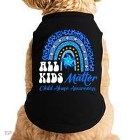 I'm Their Voice Pinwheel Child Abuse Prevention Awareness Doggie Tank thumb 0