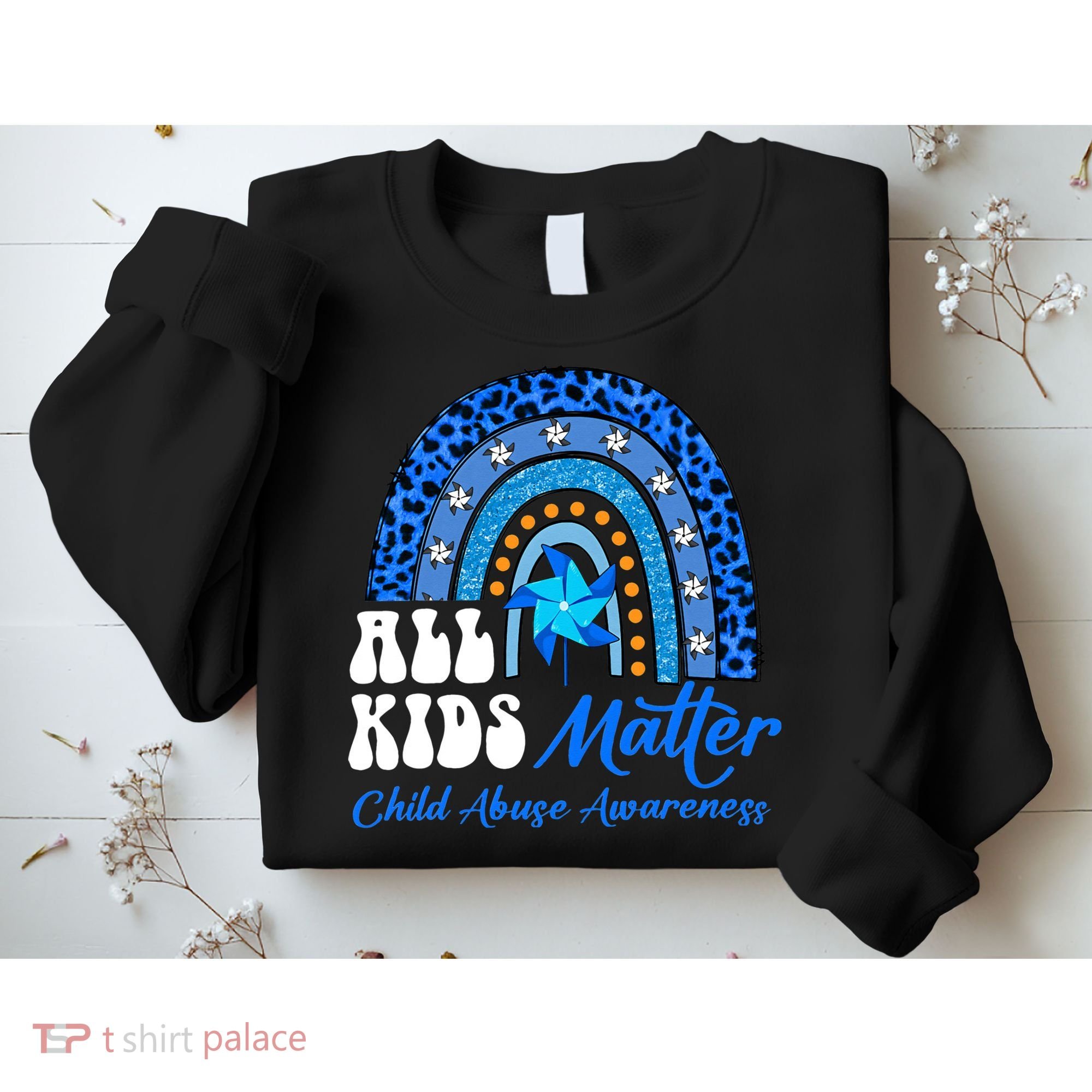 I'm Their Voice Pinwheel Child Abuse Prevention Awareness Sweatshirt