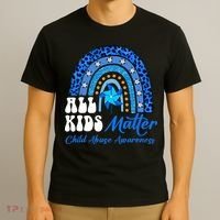 I'm Their Voice Pinwheel Child Abuse Prevention Awareness T-Shirt thumb 3