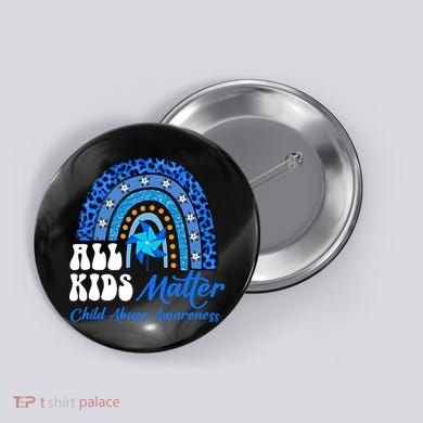 I'm Their Voice Pinwheel Child Abuse Prevention Awareness Button