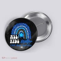 I'm Their Voice Pinwheel Child Abuse Prevention Awareness Button thumb 0