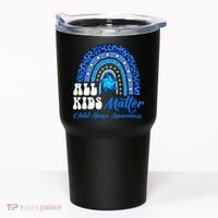 I'm Their Voice Pinwheel Child Abuse Prevention Awareness Tumbler thumb 0