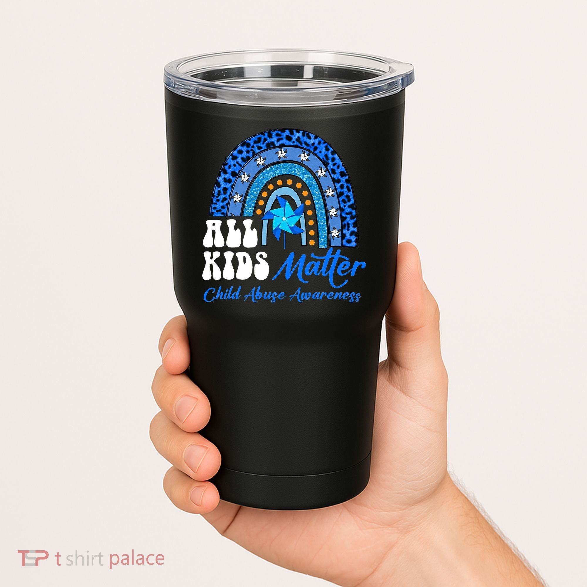 I'm Their Voice Pinwheel Child Abuse Prevention Awareness Tumbler