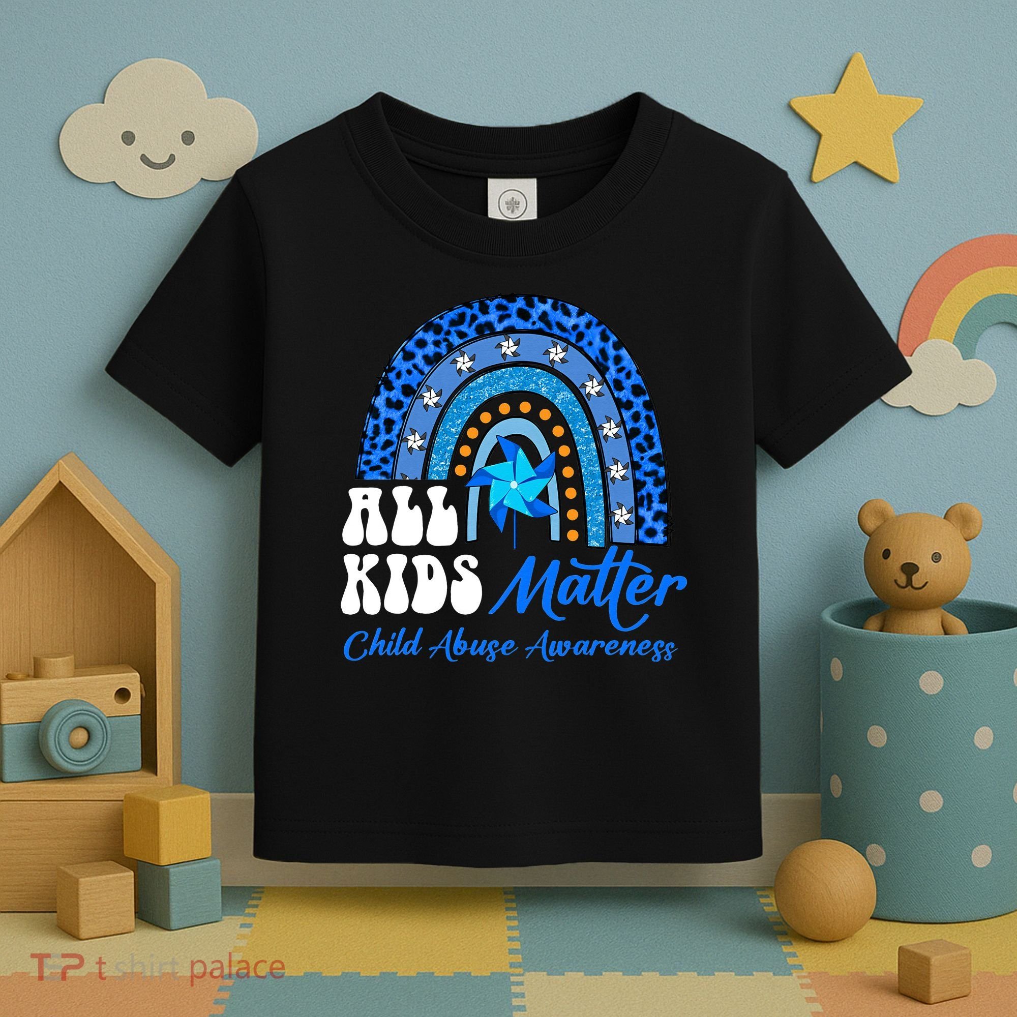 I'm Their Voice Pinwheel Child Abuse Prevention Awareness Toddler T-Shirt