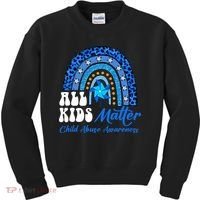 I'm Their Voice Pinwheel Child Abuse Prevention Awareness Kids Sweatshirt thumb 0