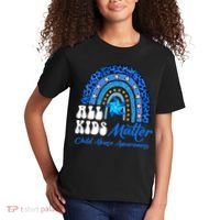 I'm Their Voice Pinwheel Child Abuse Prevention Awareness Kids T-Shirt thumb 2