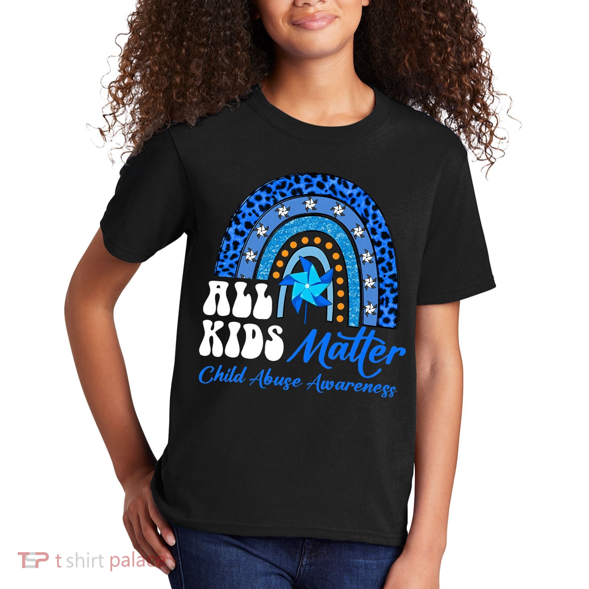 I'm Their Voice Pinwheel Child Abuse Prevention Awareness Kids T-Shirt