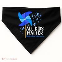 Im Their Voice Stop Child Abuse Prevention Awareness Month USA-Made Doggie Bandana thumb 0