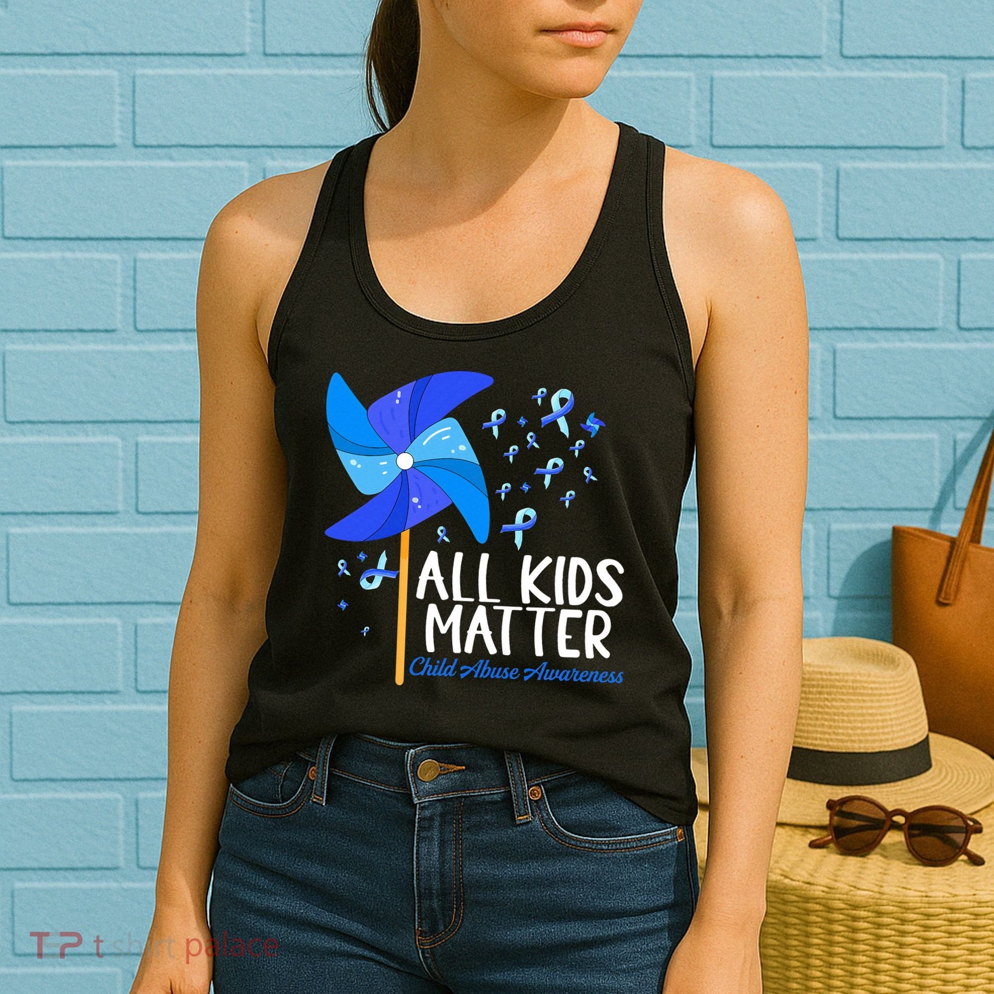 Im Their Voice Stop Child Abuse Prevention Awareness Month Women's Tank Top
