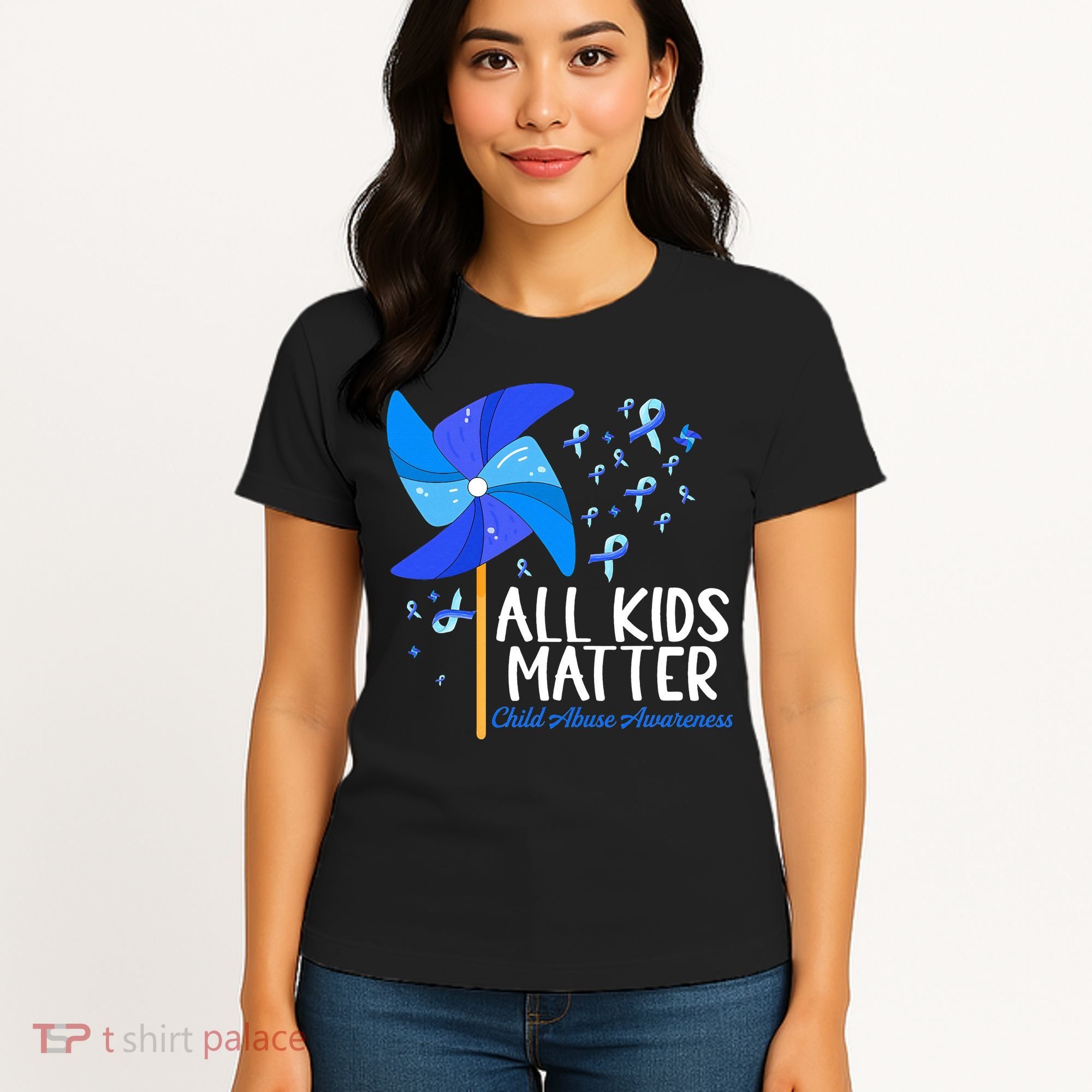 Im Their Voice Stop Child Abuse Prevention Awareness Month Women's T-Shirt