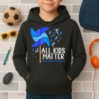 Im Their Voice Stop Child Abuse Prevention Awareness Month Kids Hoodie thumb 2