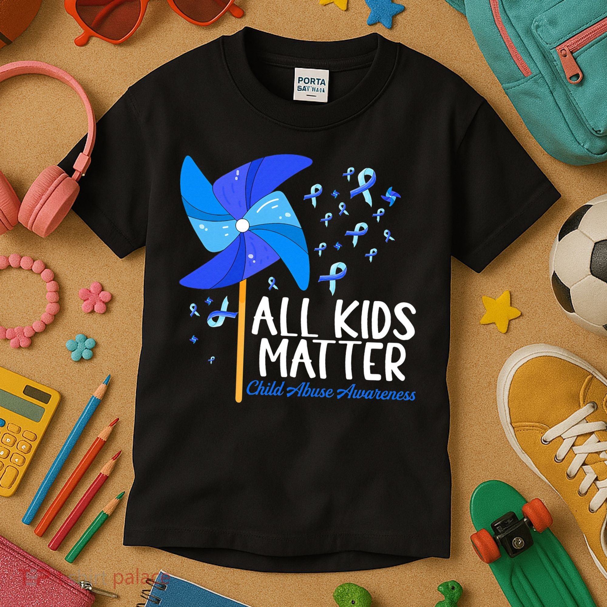 Im Their Voice Stop Child Abuse Prevention Awareness Month Kids T-Shirt