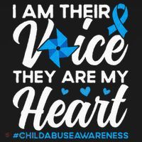 Im Their Voice Child Abuse Prevention Awareness Month Long Sleeve Shirt thumb 2