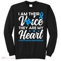 Im Their Voice Child Abuse Prevention Awareness Month Sweatshirt thumb 0