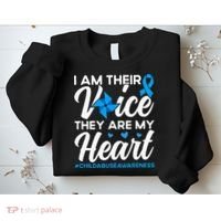 Im Their Voice Child Abuse Prevention Awareness Month Sweatshirt thumb 2