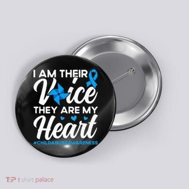 Im Their Voice Child Abuse Prevention Awareness Month Button
