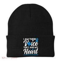 Im Their Voice Child Abuse Prevention Awareness Month Beanie thumb 0