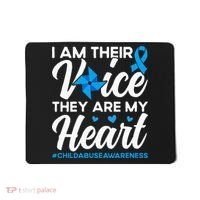 Im Their Voice Child Abuse Prevention Awareness Month Mousepad thumb 0