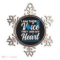 Im Their Voice Child Abuse Prevention Awareness Month Ornament thumb 0