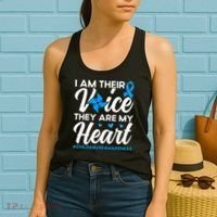 Im Their Voice Child Abuse Prevention Awareness Month Women's Tank Top thumb 2