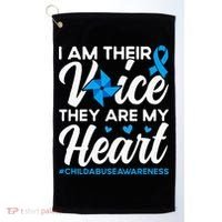 Im Their Voice Child Abuse Prevention Awareness Month Golf Towel thumb 0