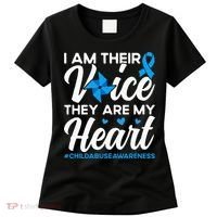 Im Their Voice Child Abuse Prevention Awareness Month Women's T-Shirt thumb 0
