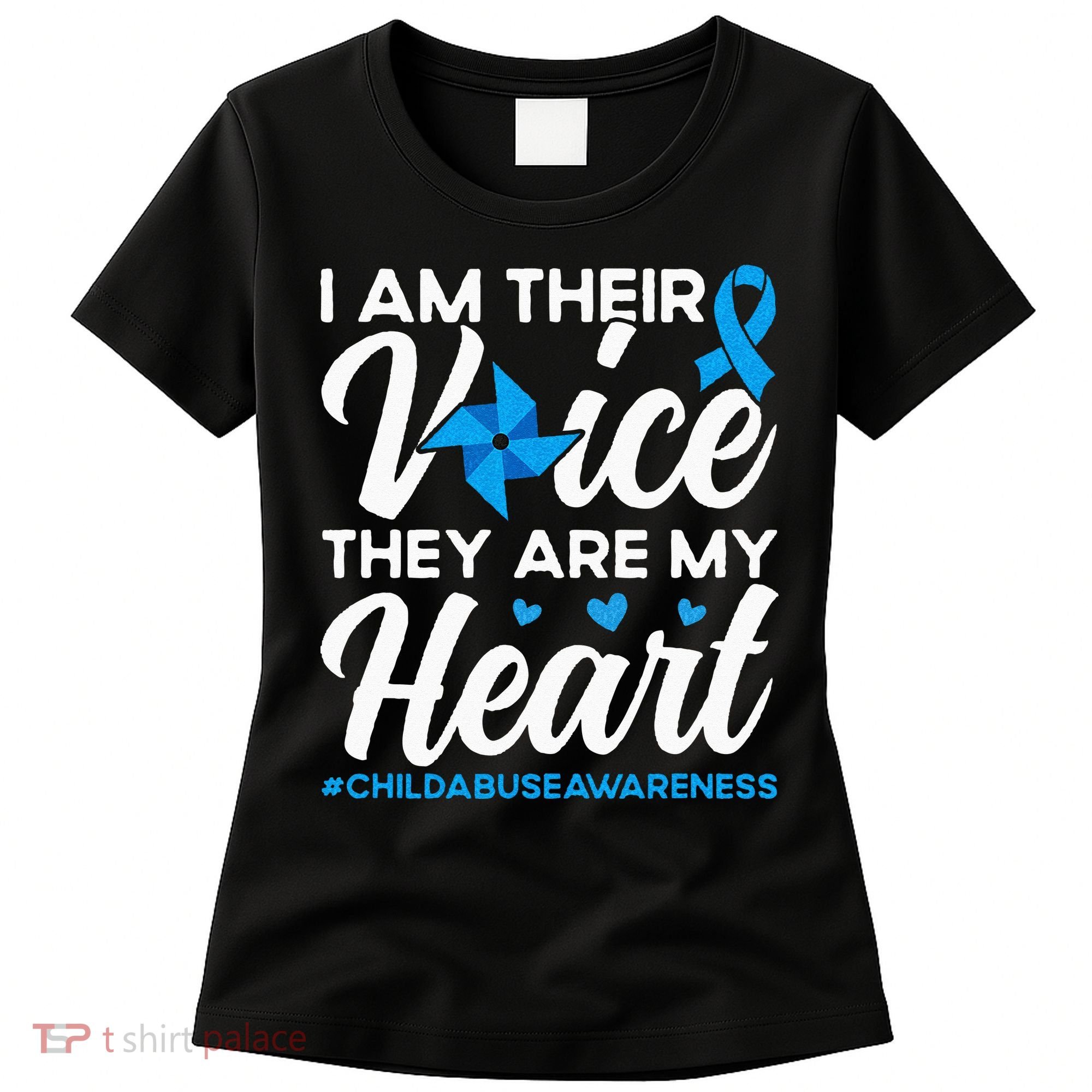 Im Their Voice Child Abuse Prevention Awareness Month Women's T-Shirt