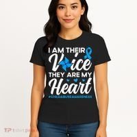 Im Their Voice Child Abuse Prevention Awareness Month Women's T-Shirt thumb 4