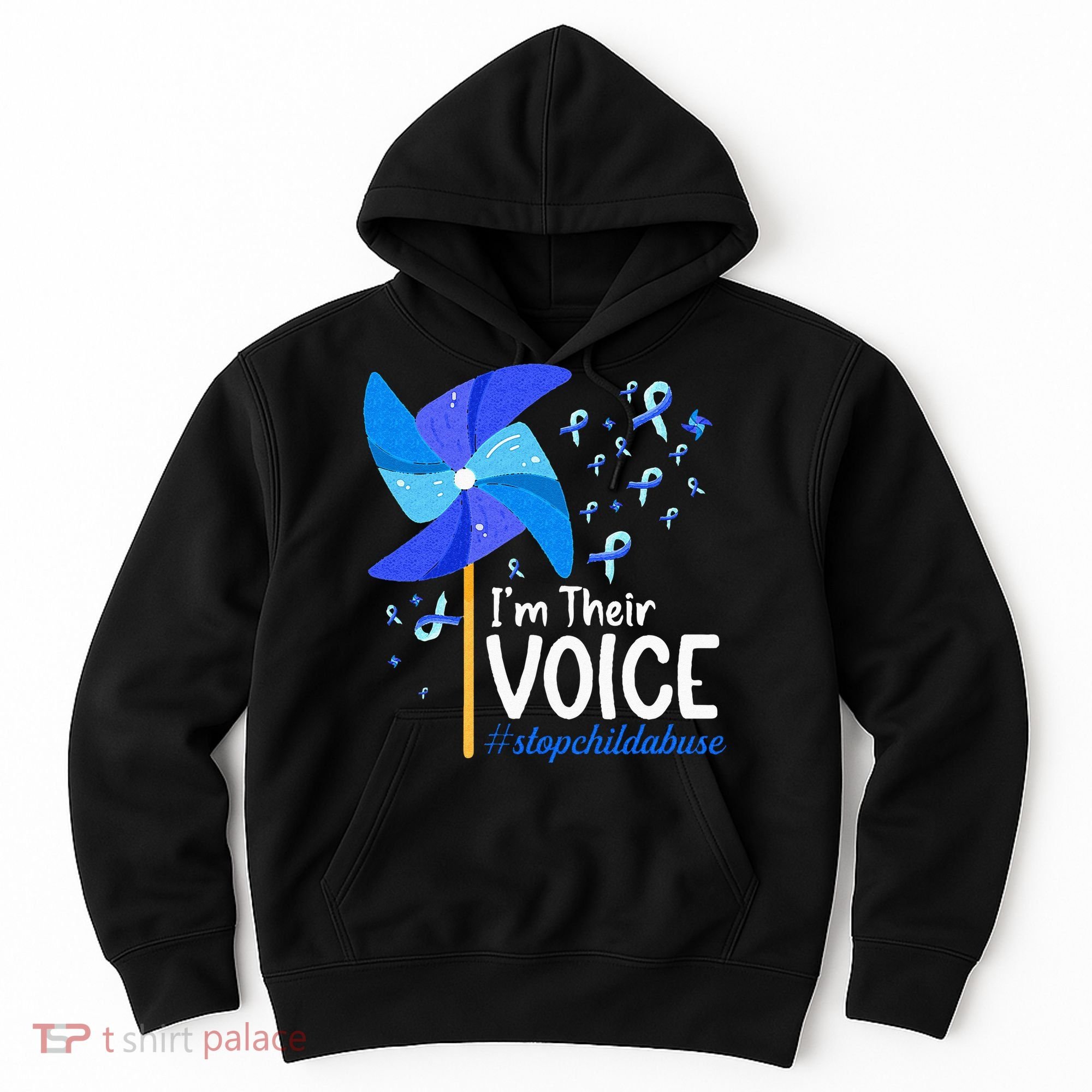 Im Their Voice Pinwheel Child Abuse Prevention Awareness Hoodie