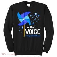 Im Their Voice Pinwheel Child Abuse Prevention Awareness Sweatshirt thumb 0