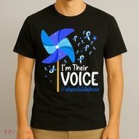 Im Their Voice Pinwheel Child Abuse Prevention Awareness T-Shirt thumb 3