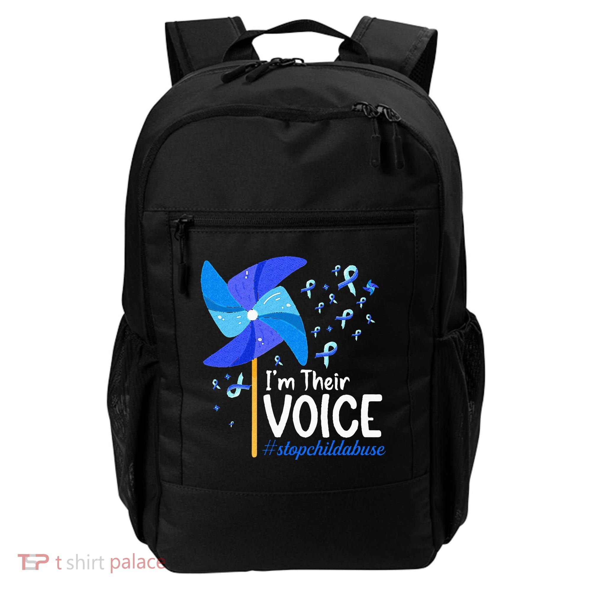 Im Their Voice Pinwheel Child Abuse Prevention Awareness Backpack
