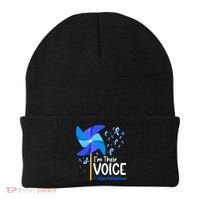 Im Their Voice Pinwheel Child Abuse Prevention Awareness Beanie thumb 0