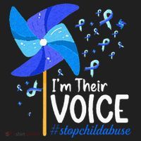Im Their Voice Pinwheel Child Abuse Prevention Awareness Hat thumb 2