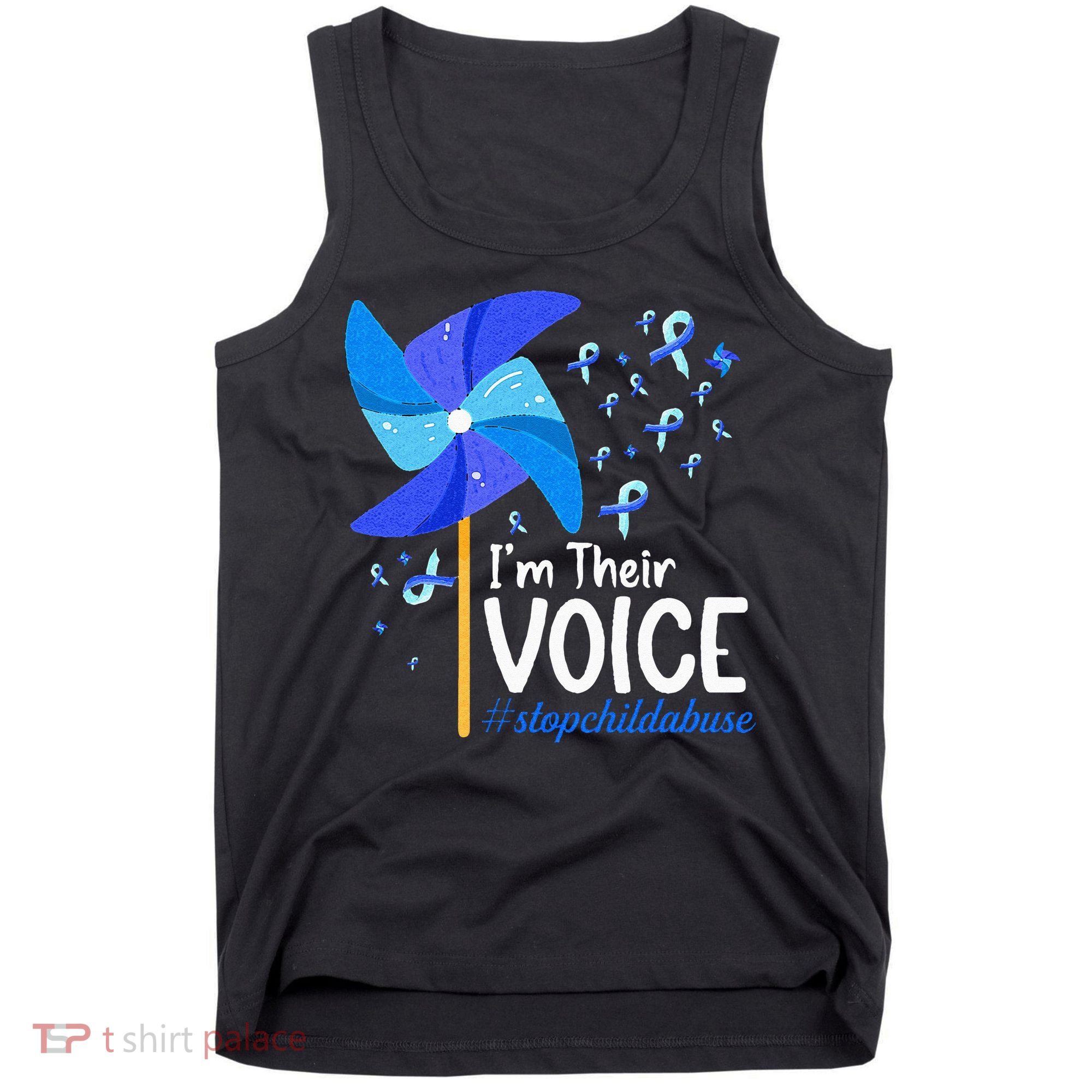 Im Their Voice Pinwheel Child Abuse Prevention Awareness Tank Top