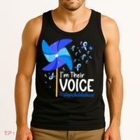 Im Their Voice Pinwheel Child Abuse Prevention Awareness Tank Top thumb 3