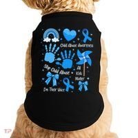 Im Their Voice Child Abuse Awareness Pinwheel Coquette Bow Doggie Tank thumb 0