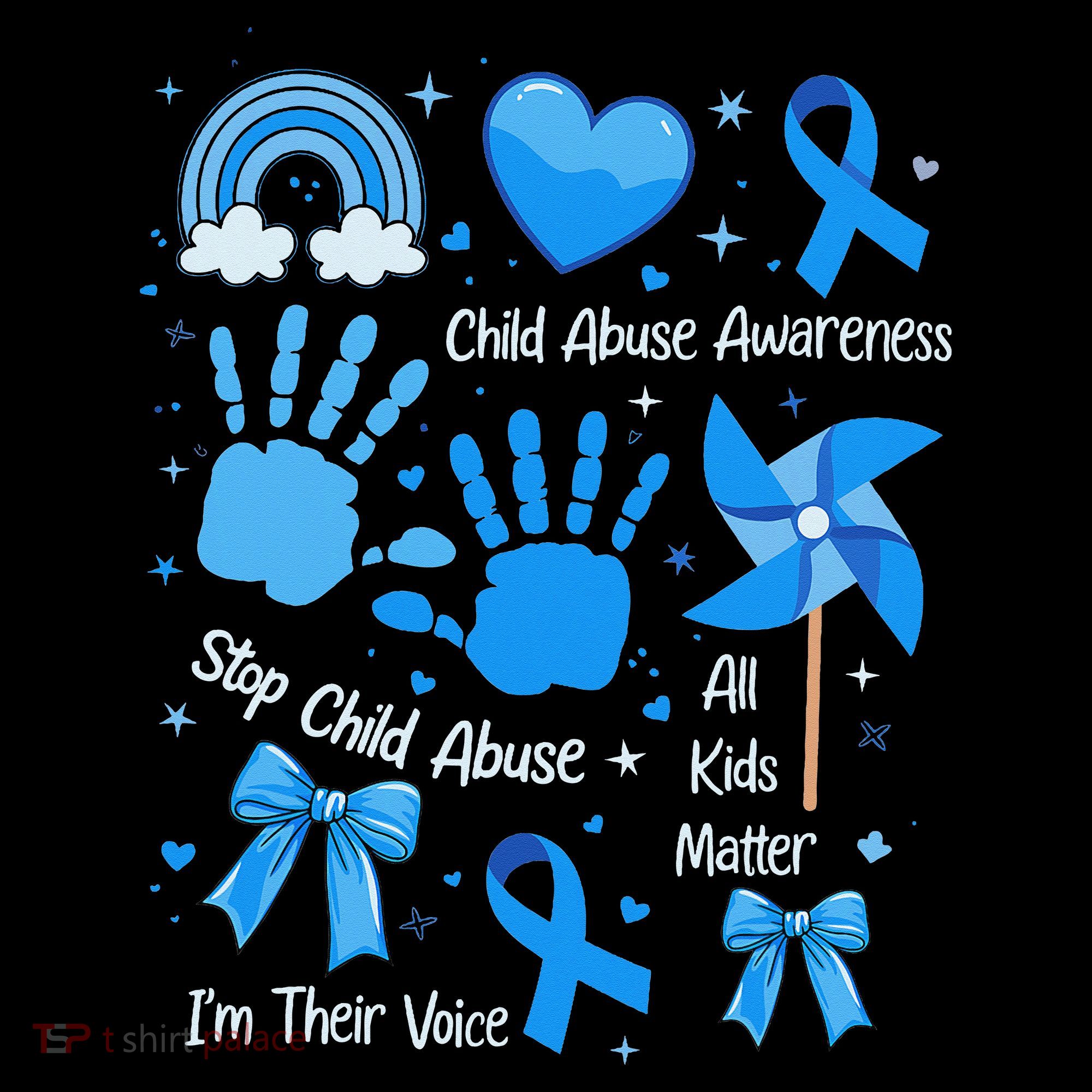 Im Their Voice Child Abuse Awareness Pinwheel Coquette Bow Coffee Mug