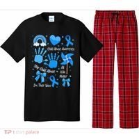 Im Their Voice Child Abuse Awareness Pinwheel Coquette Bow Pajama Set thumb 0