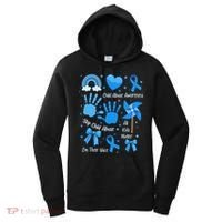 Im Their Voice Child Abuse Awareness Pinwheel Coquette Bow Women's Hoodie thumb 0