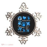 Im Their Voice Child Abuse Awareness Pinwheel Coquette Bow Ornament thumb 0