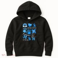 Im Their Voice Child Abuse Awareness Pinwheel Coquette Bow Kids Hoodie thumb 0