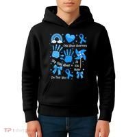 Im Their Voice Child Abuse Awareness Pinwheel Coquette Bow Kids Hoodie thumb 4